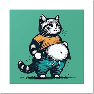 Chubby Cat Posters and Art